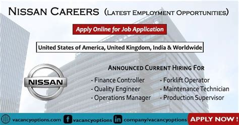 nissan careers portal.